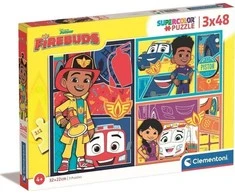 Clementoni Dėlionė 3x48 vnt. - Ugniagesiai (Firebuds)