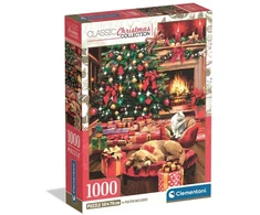 Clementoni CLE dėlionė 1000 XMAS Šaunios KalėdosByTheFire 37127