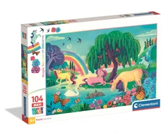 Clementoni Dėlionė 104 vnt. - Vienaragiai sode