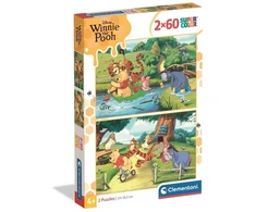 Clementoni CLE dėlionė 2x60 Mikė Pūkuotukas 100 24838