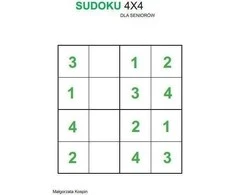 Czas Seniora Senjorų laikas sudoku 4x4