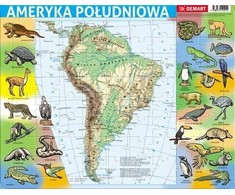 Dėlionė Demart Frame Puzzle - Pietų Amerikos fizinis