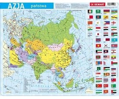 Dėlionė Demart Frame Puzzle - Politinė Azija
