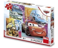 Dino Toys Dėlionė 3x55 Automobiliai Draugai