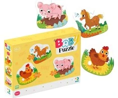 Dodo didelių detalių dėlionė Diena ūkyje (3 dėlionės)