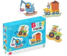 Dodo didelių detalių dėlionė Transportas (3 dėlionės)