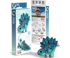 Dėlionė Fat Brain Toys Riebalų smegenų žaislai Dinozauras Stego Eugy. Eco 3D galvosūkis