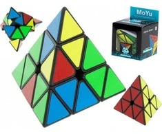 KIK PYRAMINX dėlionės kubo žaidimas Juodas MoYu