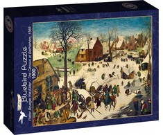 Dėlionė Blue Mauritius Gold GRAF_IKA Puzzle 1000 Spis ludno¶ci w Betlejem Brueghel 1566