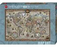 Dėlionė Heye Puzzle 1 000 vienetų Retro pasaulis