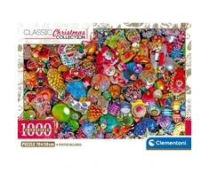 Clementoni Dėlionė 1000 vnt. - Kalėdiniai žaisliukai