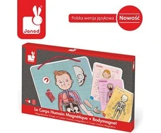 Janod magnetinė dėlionė Žmogaus kūnas J05491
