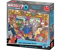 Dėlionė Wasgij – Retro paslaptis – 9 puikus traukinio apiplėšimas! (1000 vienetų) (1110100504)