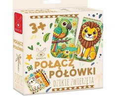 Dėlionė Kangur Gry Gra Połšcz połówki Dzikie zwierzęta 3+ 41992