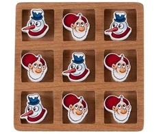 Kontext Det Gamle Apotek Tic Tac Toe, H 11.9 cm, W 11.9 cm, D 1.5 cm, 1/box, Natural, Julius (16001737)
