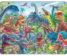 Larsen Dėlionė Laimingi dinozaurai Maxi