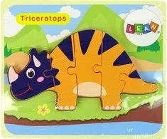 Lean Toys Medinė dėlionė Dinozauras LeanToys, 6 det.