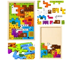 Lean Toys Medinė dėlionė 20 vnt.