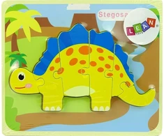 Lean Toys Medinė dėlionė Dinozauras LeanToys, 6 det.