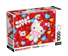 Lisciani Dėlionė + plakatas, 1000 vnt. - Hello Kitty