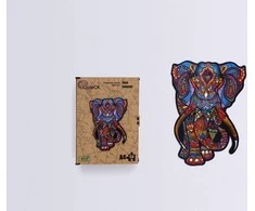 PuzzleOK Medinė dėlionė 68 vnt. - Indijos dramblys