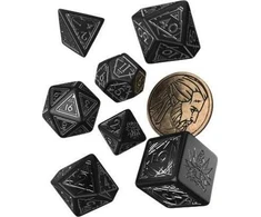 Dėlionė Q Workshop The Witcher Geralt Sidabrinis Sword Kauliukų Rinkinys Juodos Ir Sidabro Sp