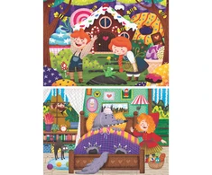 Ravensburger Dėlionė 2x12 vnt. - Pasakos
