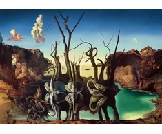 Ravensburger Dėlionė 1000 vnt. - Salvadoras Dali: Gulbės, atspindinčios dramblius
