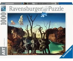 Ravensburger Dėlionė 1000 vnt. - Salvadoras Dali: Gulbės, atspindinčios dramblius