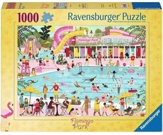 Ravensburger dėlionė „Linksma diena flamingų baseine“, 1000 det.