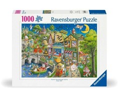 Ravensburger dėlionė „Žąsies Motutės miestelis“, 1000 det.