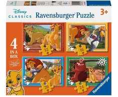 Ravensburger 4 dėlionės „Disney Liūtas karalius“, 12–24 det., nuo 3 m.