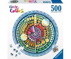 Ravensburger Apvali dėlionė 500 vnt. - Saldainiai