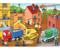 Dėlionė Ravensburger Puzzle 70 Statybvietėje