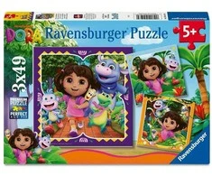 Ravensburger Dėlionė 3x49 vnt. - Dora