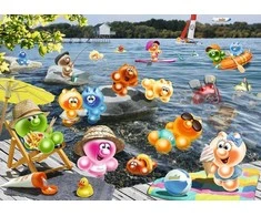 Ravensburger dėlionė 1000 vnt. - Gelini piknikas prie ežero