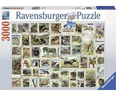 Ravensburger Dėlionė 3000 vnt. - Gyvūnų pašto ženklai