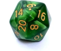 REBEL RPG kauliukų rinkinys – perlas – žalias