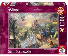 Dėlionė Schmidt Spiele Schmidt žaidimai Schmidt - Tomas Kinkadas: Disney - Gražuolė ir pabaisa (1000 detalių) (SCH59475)