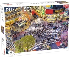 Dėlionė Tactic Puzzle 500 aplink pasaulį Shibuya Crossing Tokijuje