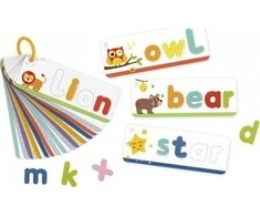 Dėlionė Tooky Toys Tooky Toy Alphabeto Galvosūkis Montessori - Gyvūnų Raidės 57 vnt.