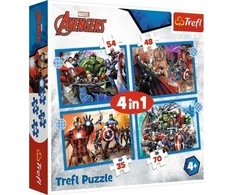 Dėlionė Trefl Puzzle 4w1 35,48,54,70el Odważni Avengersi. Avengers 34386 p8