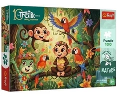 Trefl Dėlionė 100 InspiredByNature Małpki i przyjac.16570