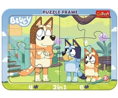 Trefl Dėlionė Ramkowe Baby Bluey i Bingo 80032