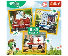 Trefl Dėlionė 3w1 Radosne uśmiechy 34904