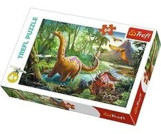 Trefl Dėlionė 60 vnt. - Dinozaurų kelionė