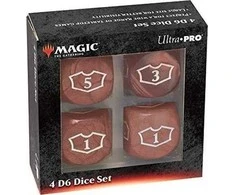 Ultra-Pro Ultra Pro: Magic The Gathering - Raudonas ManA - 22 mm Deluxe Lojalumo kauliukai rinkinys