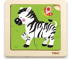 Viga Dėlionė 4 vnt. - Zebras