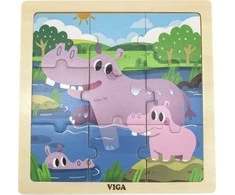 Viga Dėlionė 9 vnt. - Begemotai