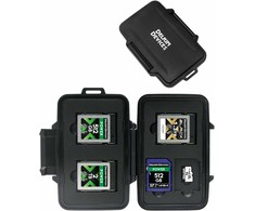 „Delkin“ orui atsparus dėklas, skirtas „CFexpress Type B“ (dėklas, skirtas 3 „CFexpress Type B“ / 2 „SD“ ir 2 „Micro SD“ kortelėms)